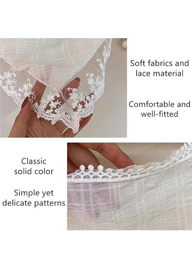 عبوة من قطعتين من عصابات الرأس المثلثة بوهو للنساء، وشاح شعر غير قابل للانزلاق، عمامة بوهيمية ناعمة، مثالية لتصفيف الشعر، وشاح شعر من الدانتيل - Image 2