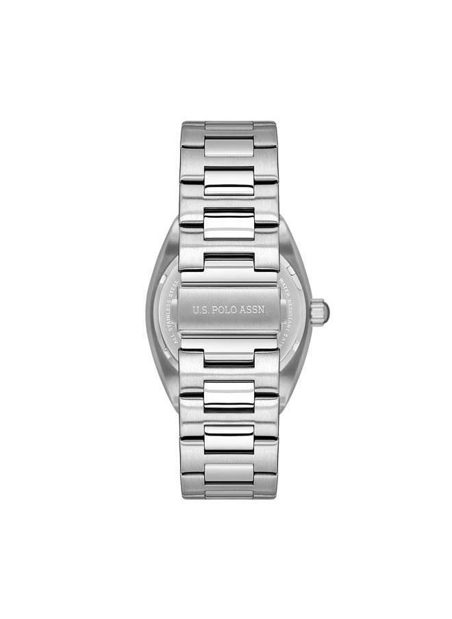 U.S. Polo Assn. Fundamental 42mm Men's Watch with Green Dial & Stainless Steel Bracelet  - Image 3