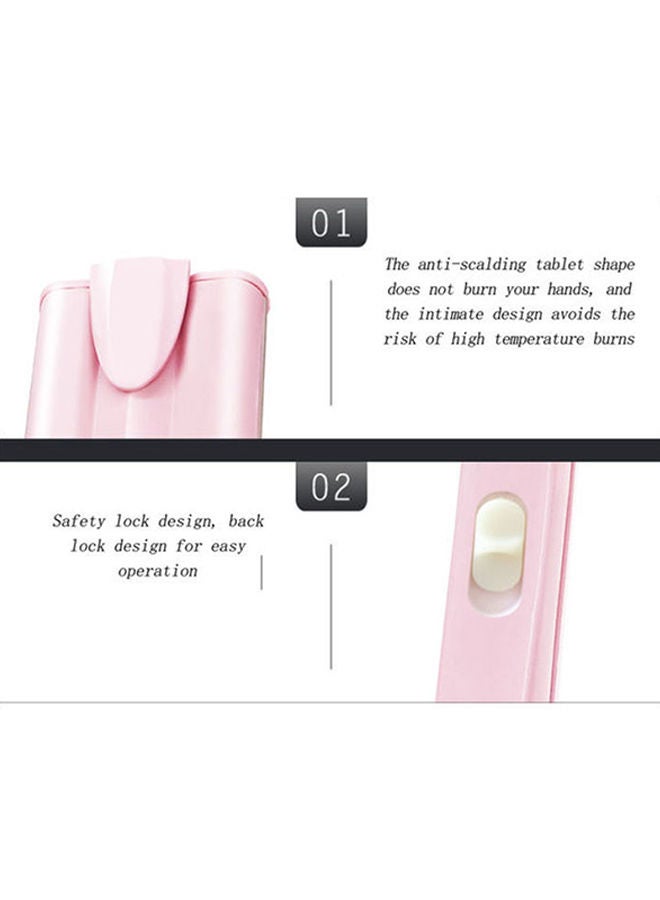 NIBEMINENT Egg Roll Water Corrugated Curling Iron Pink - Image 3