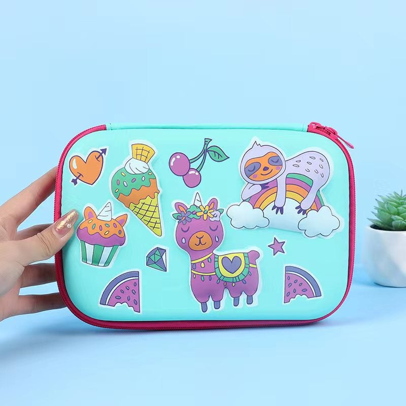 Waterproof Hard Case Stationery Box 3D Cartoon Pencil Case Primary School Students Large Capacity Stationery Bag Compression Large Capacity Storage Bag - Image 1