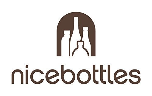 nicebottles Clear Glass Beverage/Sauce Bottles, 12 Oz, White Caps - Case of 12 - Image 3