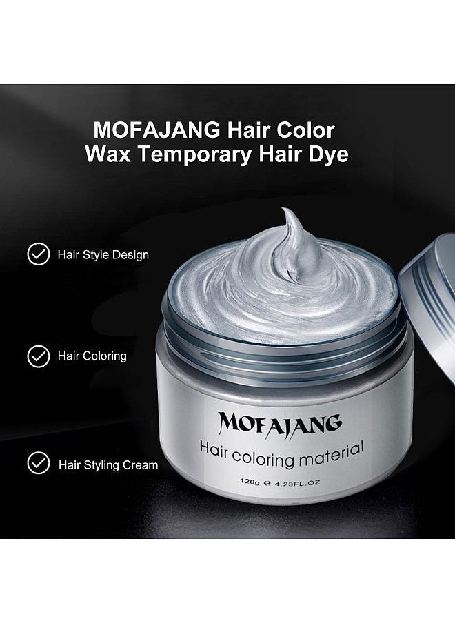 MOFAJANG MOFAJANG Hair Color Wax Temporary Hair Dye U-nisex Purple Grey Blue Hair Dye Hairstyle Coloring C-ream for Party C-osplay  - Image 5