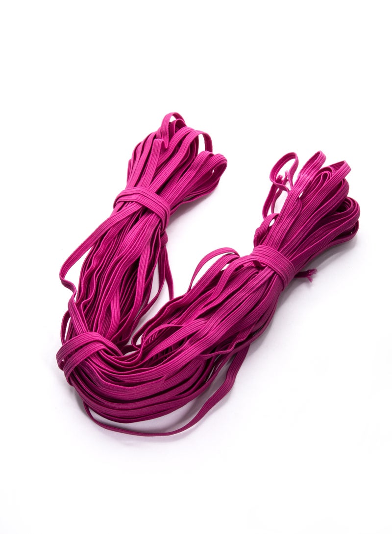 6mm Elastic Bands - 36 Yards for Sewing and Crafting (Magenta) - Image 1