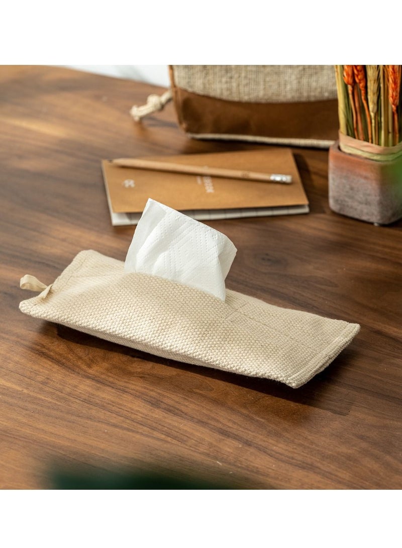 OC HOME Aldaye Woven Cotton Tissue Holder  - Image 2