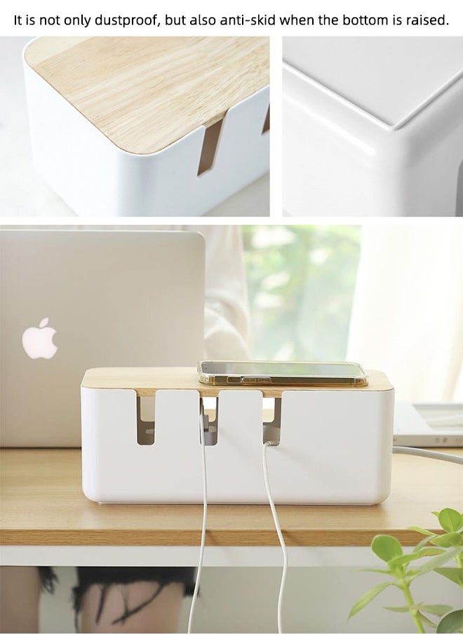 Occuwzz Cable Management Box Cord Organizer Cable Hiding Box System To Cover And Hide Power Strips Cords  - Image 5