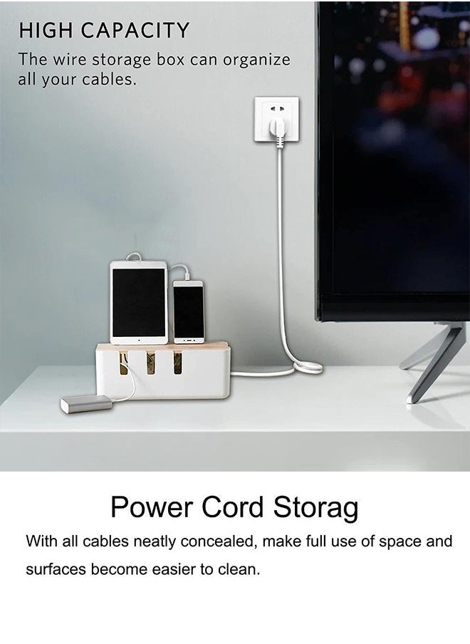 Occuwzz Cable Management Box Cord Organizer Cable Hiding Box System To Cover And Hide Power Strips Cords  - Image 2