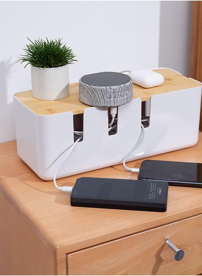 Occuwzz Cable Management Box Cord Organizer Cable Hiding Box System To Cover And Hide Power Strips Cords  - Image 1