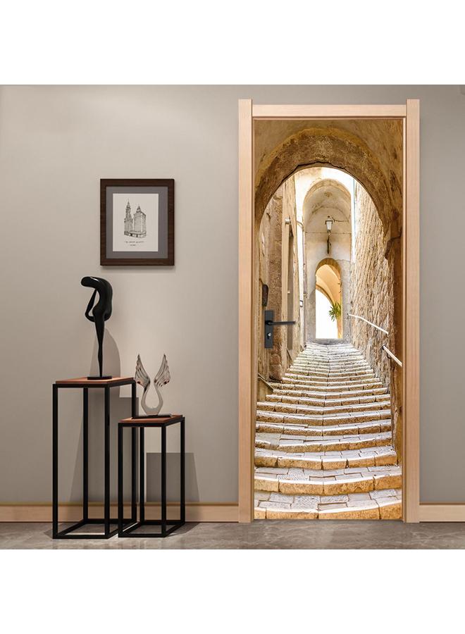 Bluejw 3D Art Life Series Simulation Door Stickers Removable Waterproof Wall Stickers Bedroom Living Room PVC Stickers A Generation Of Hair - Image 2