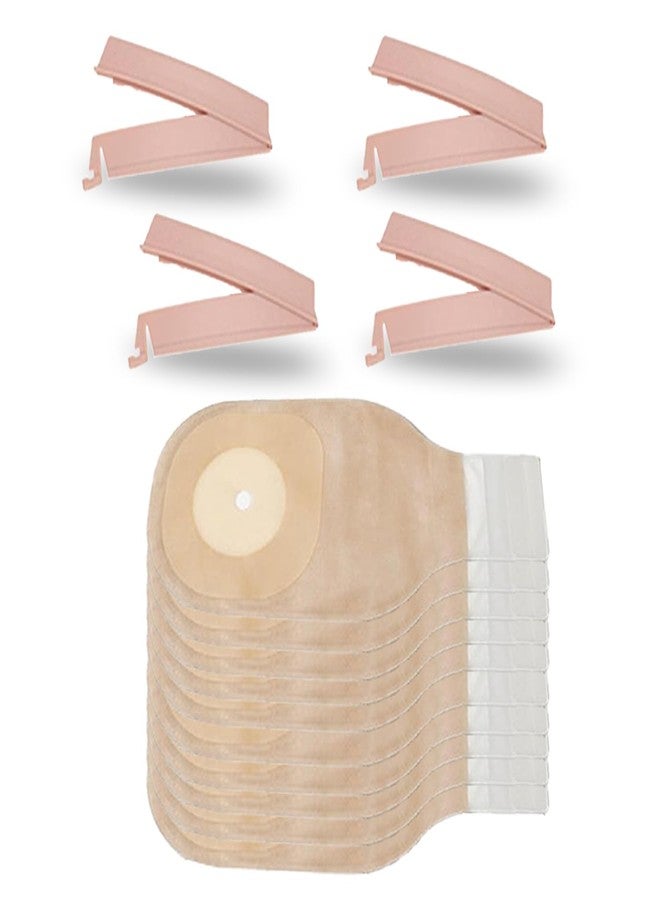 MED CP-170_CC-1005 Clamp Colostomy Transparent Bag with Extra Reusable Clamps | Odour-Control, Leak-Proof Drainable Ostomy Pouch System for Stoma Care (10) - Image 2