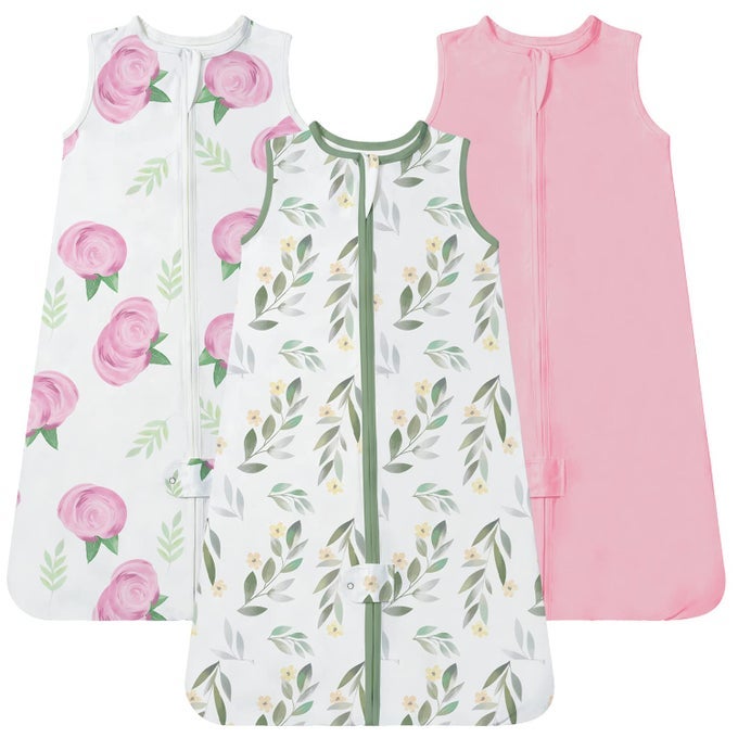 SLEEP SACK 121824 MONTHS 3 PACKBUTTERY SOFT WEARABLE BLANKET BABY SLEEPING BAG WITH 2WAY SAFE ZIPPER 05 TOG BABY GIRL