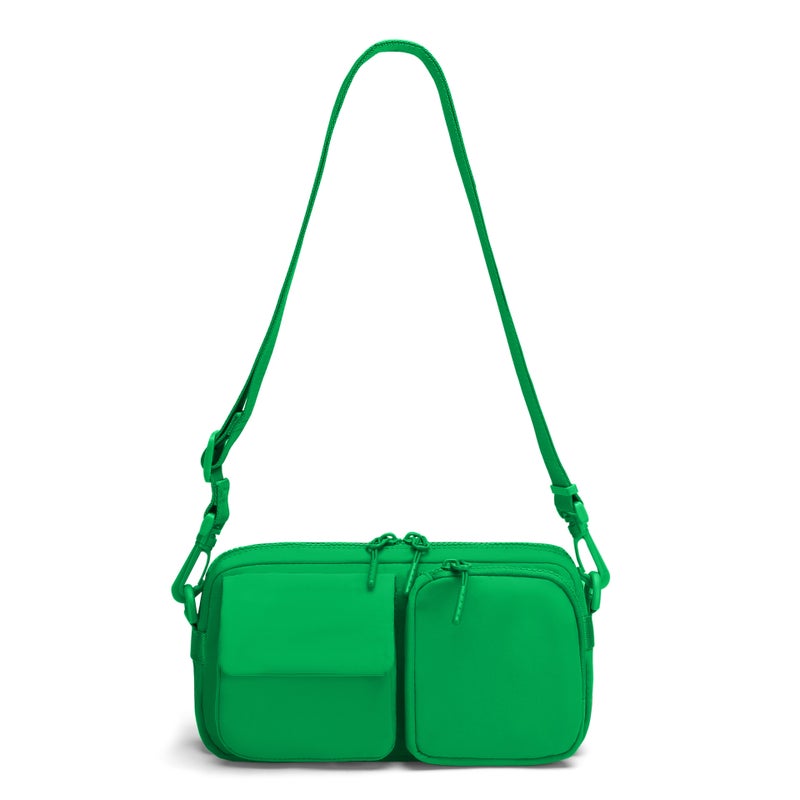 New Lulu-Style Crossbody Bag with Foldable Storage Design, Suitable for Outdoor Sports, Daily Casual Use, and as a Small Sports Bag - Image 1