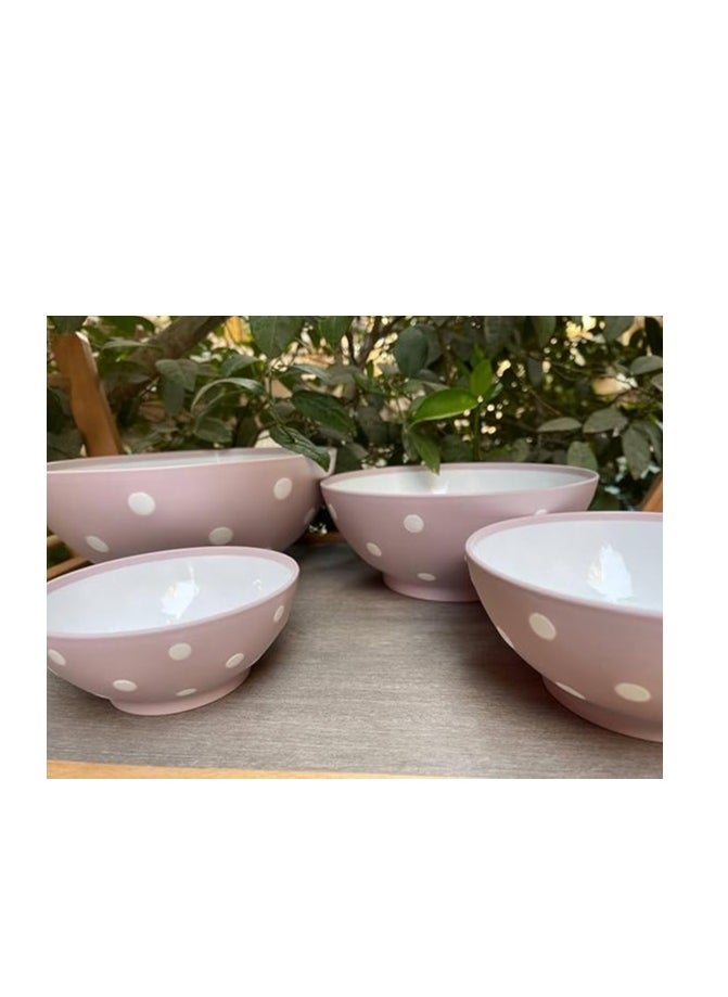 Generic Plastic Bowl Set - 4 Pieces, Different Capacities  - Image 3
