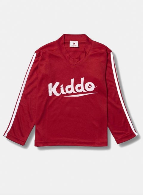 سويت شيرت جيرسيه أحمر للأطفال – للجنسين، للاستخدام اليومي