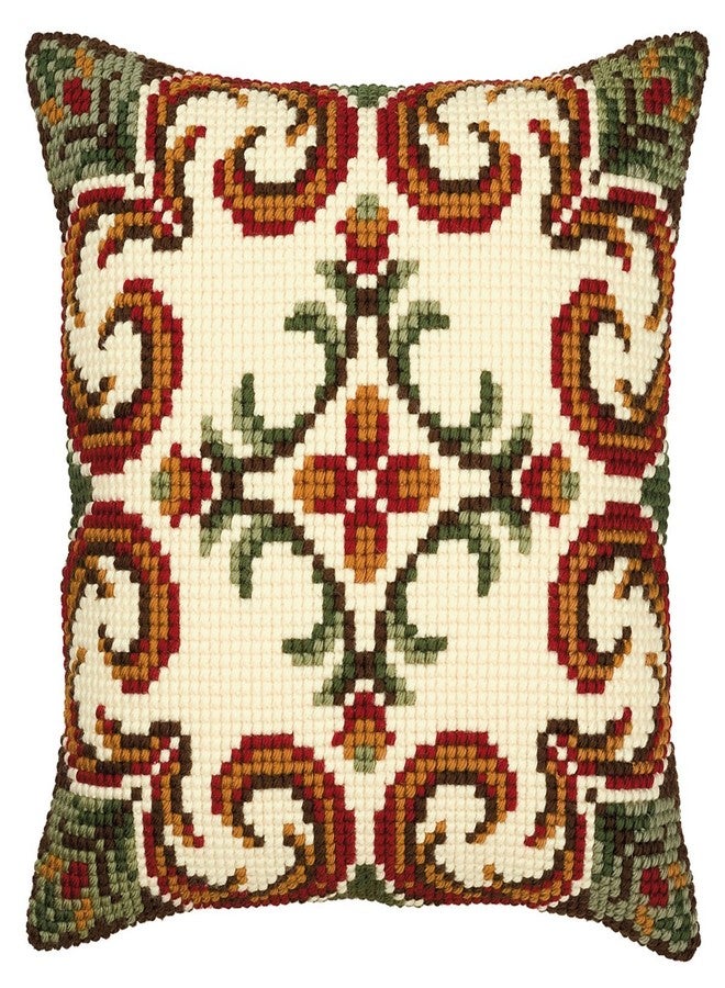 Vervaco Red/Cream Cushion Front 9 Chunky Cross Stitch Kit - Image 2