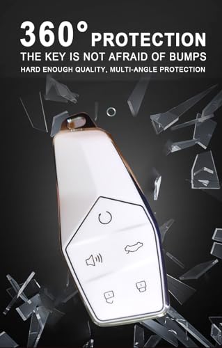 TECART Soft TPU Key Case Key Shell Fit for MG ONE 2022 Key Fob Cover Key Accessories 5 Button Key Cover Purple - Image 4