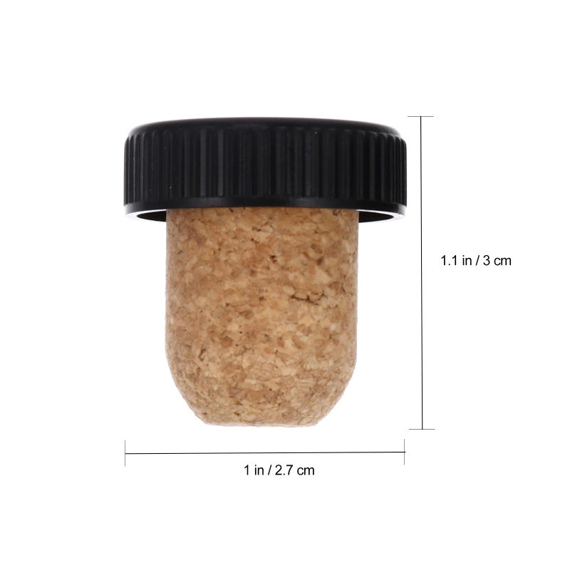 6pcs 19mm Natural Cork Wine Bottle Stoppers Reusable Beverage Seal Plugs - Image 3