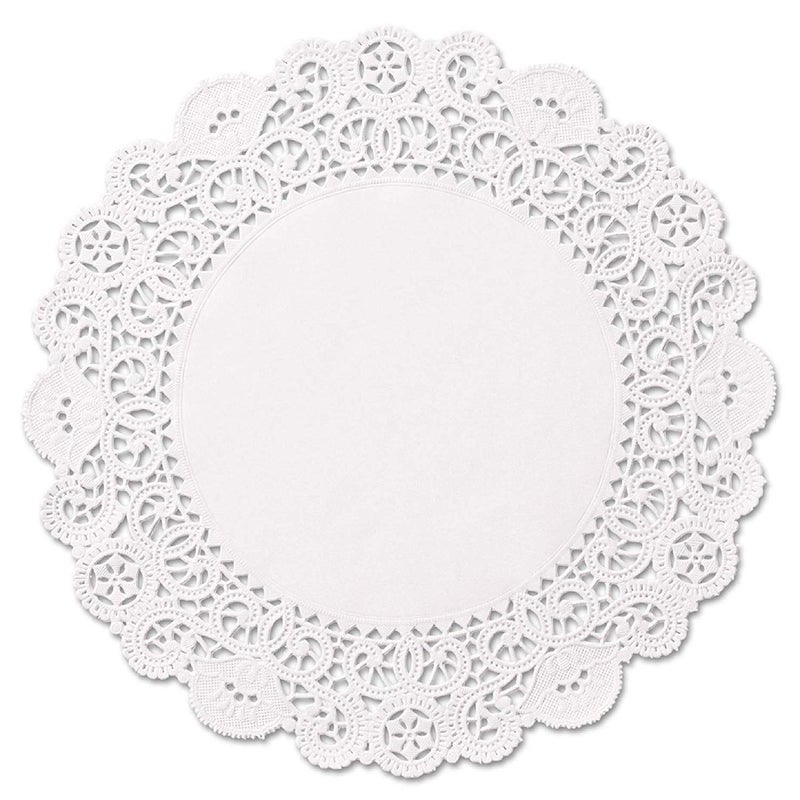 The Baker Celebrations White 10 inch Round Paper Lace Table Doilies  Decorative Tableware Disposable Papers Placemats pack of 50