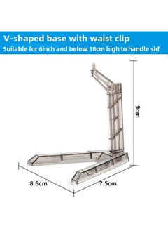Q Version Of The Animation Hand Stand BB Model Display Stand Base SD 1/144 Gundam Toy Hand Around-Color:Black