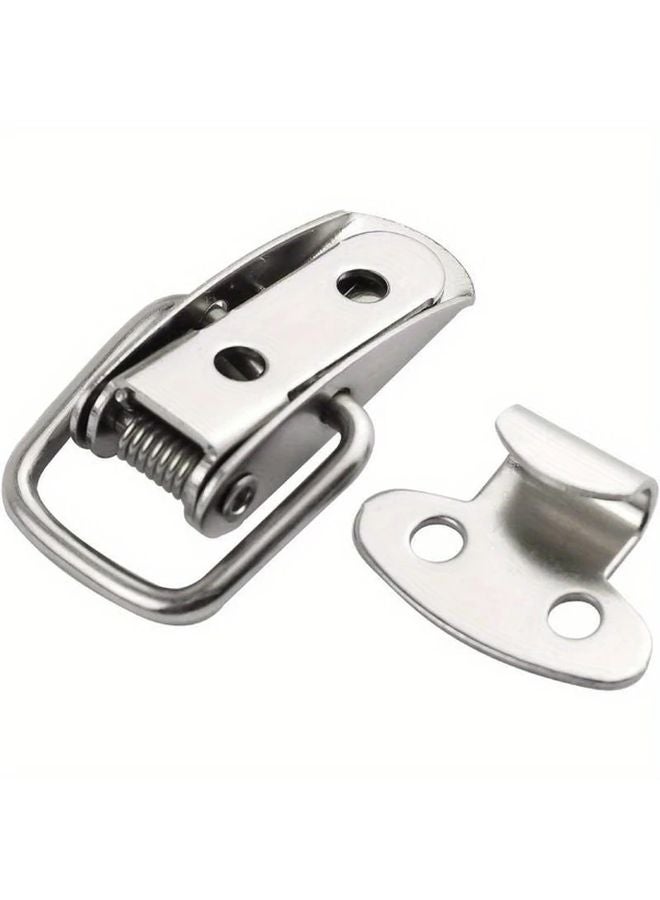 4pcs Stainless Steel Box Buckle Industrial Safety Lock Durable Spring Loaded Tool Box Clasp - Image 2