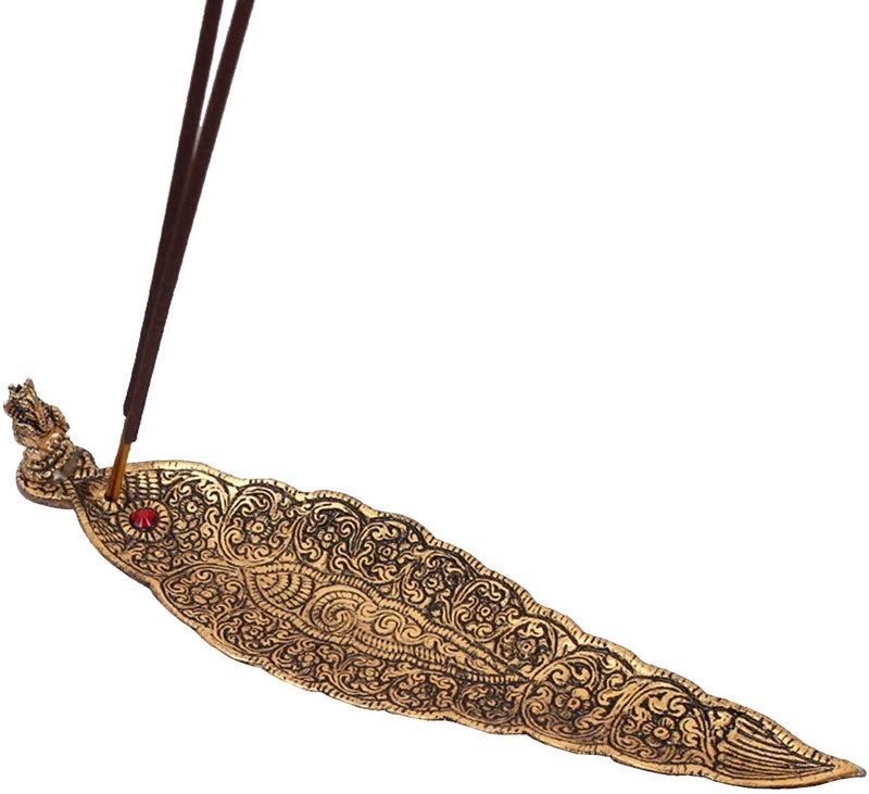 KridayKraft Laxmi Saraswati Idol Action Decorative Platter with Diya and Agarbatti Stand Diwali GiftMetalStandard1 Piece - Image 4