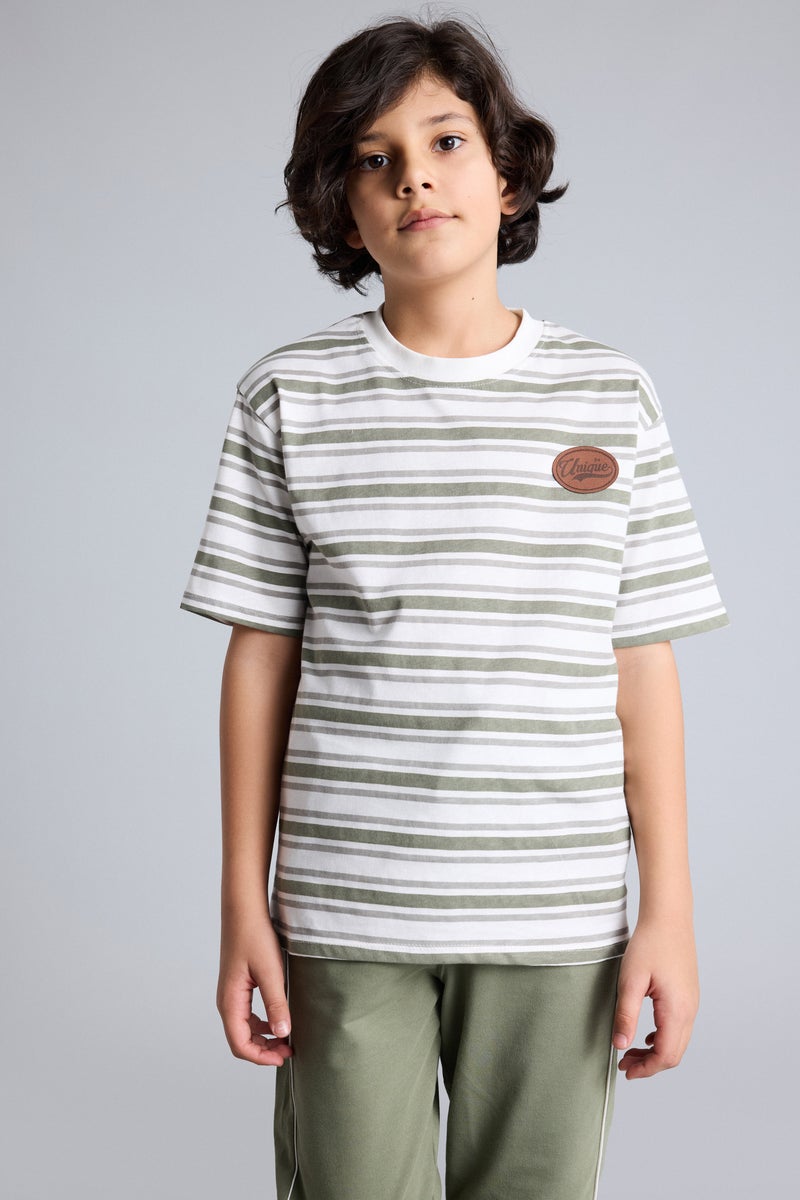 DeFacto Green Boy 2 piece Oversize Fit Set Casual - Image 3