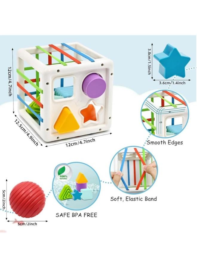 Block Set for 12-18 Months Old Babies, Baby Toys for 18 Month Old Boys and Girls, 1st Birthday Gifts for Boys and Girls, Sensory Toys for 12 Month Old Babies - Image 2