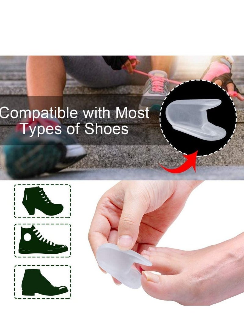 SYOSI Toe Separators for Bunions - Gel Overlapping Toe Spacers - 10 Pieces - Flared Design Silica Gel Toe - Image 5