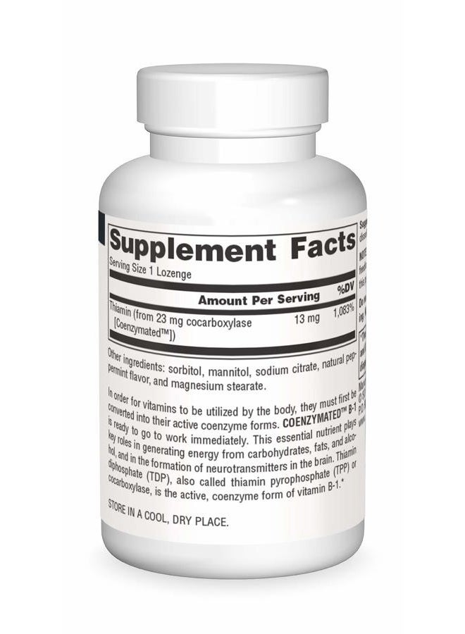 Source Naturals Coenzymated B-1, Cocarboxylase, 25 Mg, 30 Count - Image 3