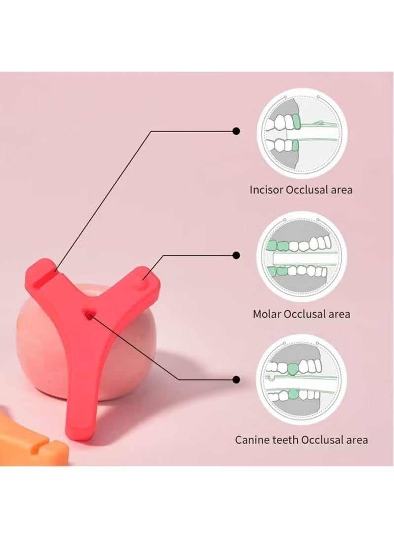 جيماتور aligner aligner على شكل حرف Y لصواني Invisalign Raligner Trays Teathies Chewies لتقويم الأسنان (Soft) - Image 3