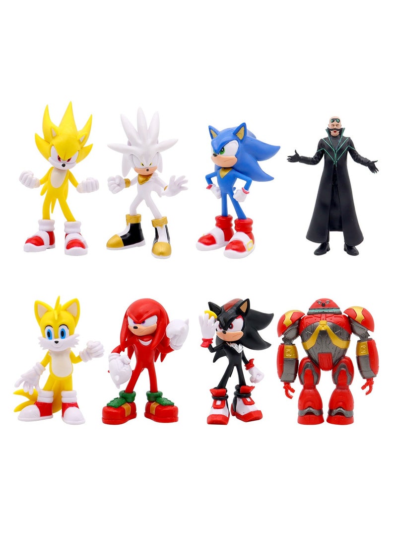 عام سونيك بالموجات فوق الصوتية الماوس الشكل النموذجي ، سونيك كيد المد والجزر لعب دمية زخرفة الطاولة (12cm) - Image 1