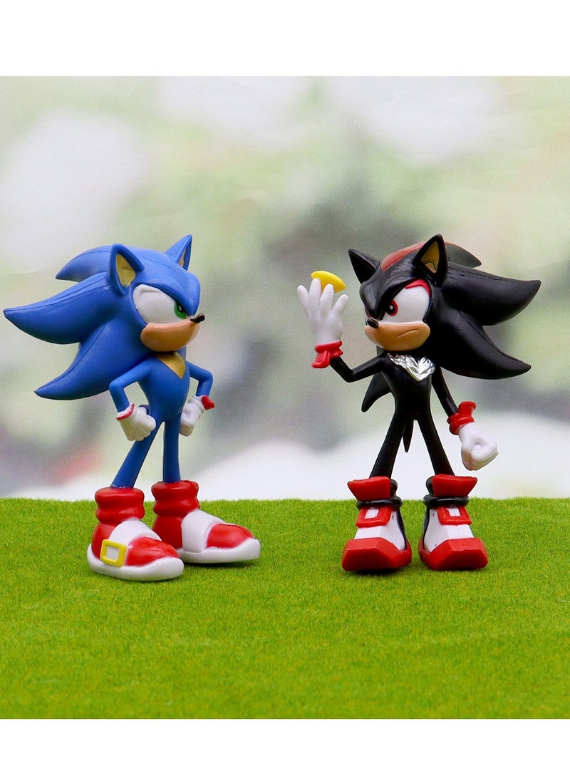 عام سونيك بالموجات فوق الصوتية الماوس الشكل النموذجي ، سونيك كيد المد والجزر لعب دمية زخرفة الطاولة (12cm) - Image 5