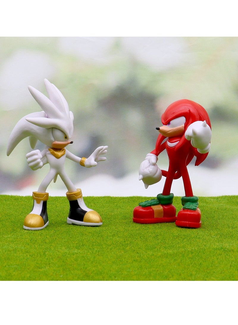 عام سونيك بالموجات فوق الصوتية الماوس الشكل النموذجي ، سونيك كيد المد والجزر لعب دمية زخرفة الطاولة (12cm) - Image 4