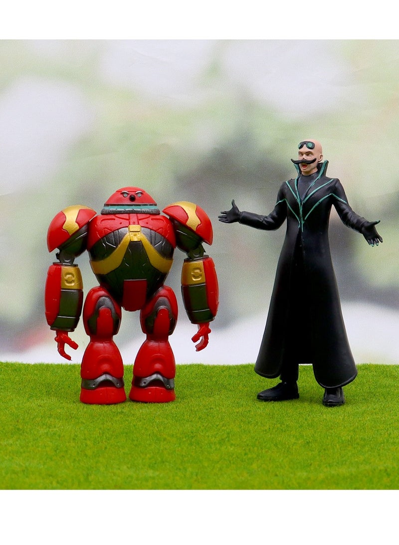 عام سونيك بالموجات فوق الصوتية الماوس الشكل النموذجي ، سونيك كيد المد والجزر لعب دمية زخرفة الطاولة (12cm) - Image 3