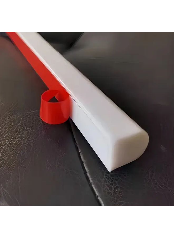White Self Adhesive Silicone Sealant Strip 118.11 Inch Waterproof Flood Barrier For Shower Threshold Bathroom Kitchen Door Wall Heavy Duty Easy Install No Drilling Flexible Durable Energy Efficient Long Lasting - Image 2