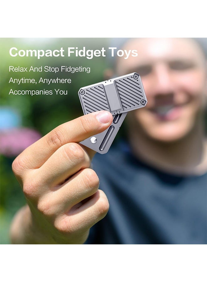 Peachjoy Fidget Toys Adults, Metal Magnetic Fidgets Desk Toys, Cool EDC Gadgets Anxiety Stress Relief Toys, ADHD Tools for Adults Teens, Desk Fidget Toys Gifts for Boyfriend and Father - Image 2