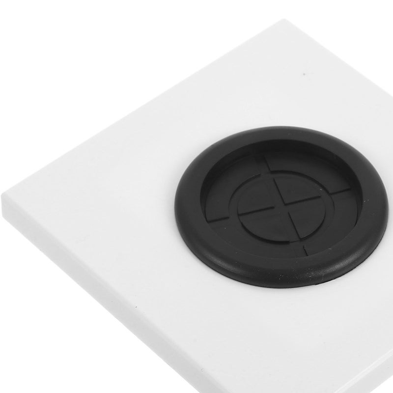 ARTIBETTER 5 Pieces 86 Type White Blank Wall Plate with Rubber Grommet Cable Pass for Home Office Electrical Outlet Cover Panel - Image 4