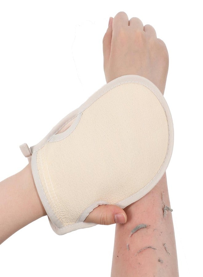 salbsever Body Scrub Gloves Korean Scrub mitt Exfoliating Gloves for Shower with Thumb Holes Korean Body Scrubber Dead Skin Remover for Dead Skin Removal Self-Tan Prep - Image 1