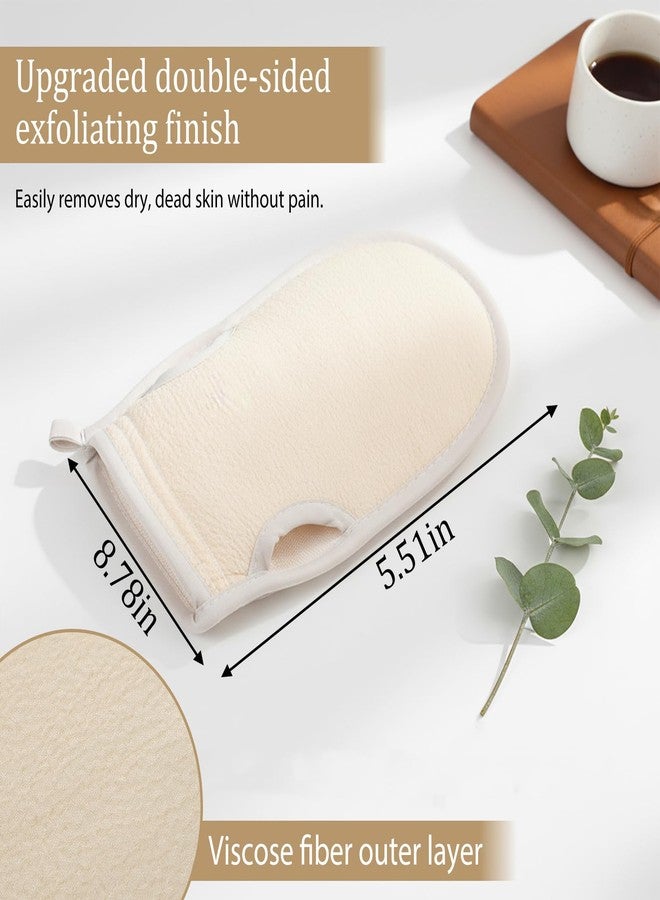 salbsever Body Scrub Gloves Korean Scrub mitt Exfoliating Gloves for Shower with Thumb Holes Korean Body Scrubber Dead Skin Remover for Dead Skin Removal Self-Tan Prep - Image 2