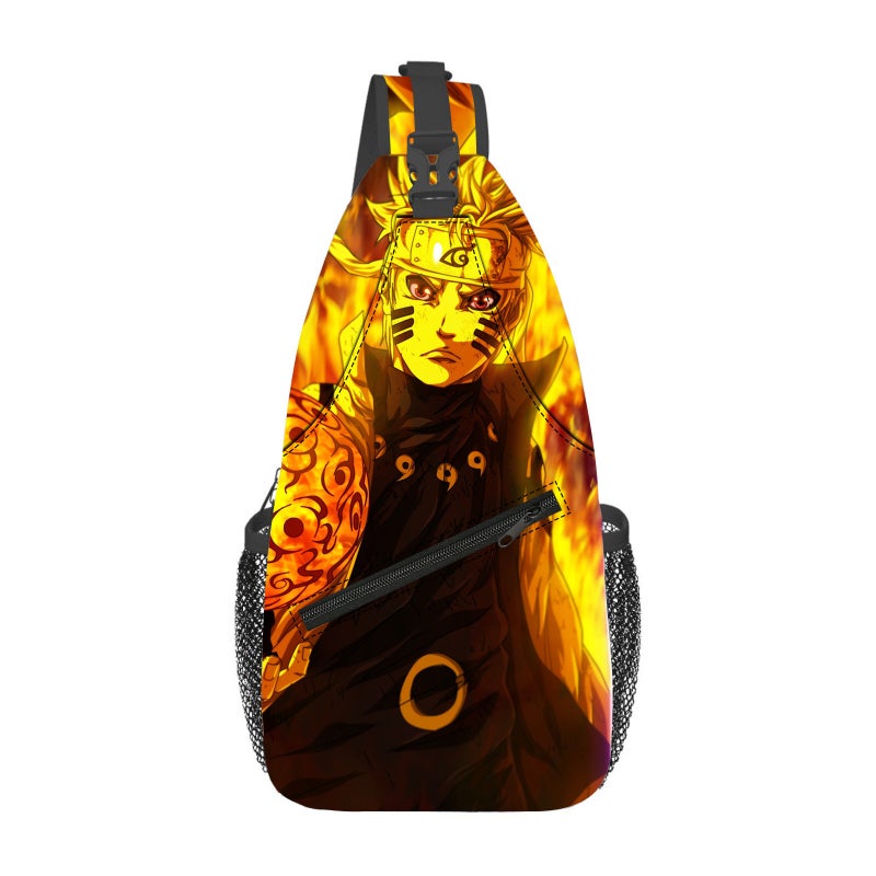 Naruto Chest Bag Multifunctional Crossbody Bag Sports Small Backpack Printed Waist Bag Casual Shoulder Bag Cartoon Backpack - Image 3