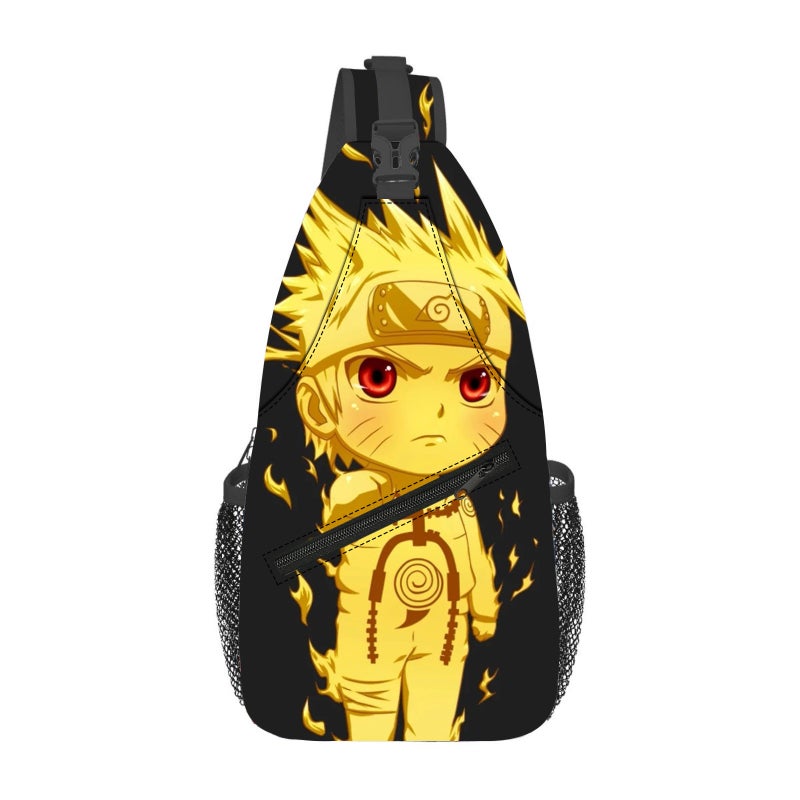 Naruto Chest Bag Multifunctional Crossbody Bag Sports Small Backpack Printed Waist Bag Casual Shoulder Bag Cartoon Backpack - Image 2