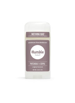 HUMBLE SIMPLE AND TRUE. HUMBLE BRANDS Patchouli Copal Frankincense Deodorant, 2.5 OZ 