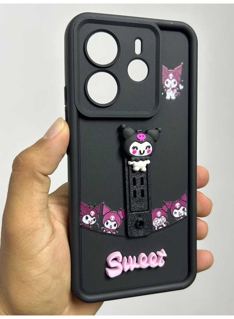 new cartoon-designed back cover with the word "Sweet" on it, compatible with the Xiaomi Redmi Note 14. - Image 1