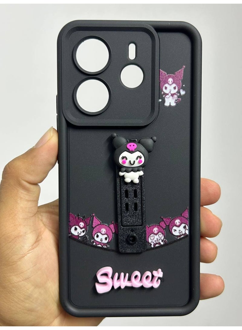 new cartoon-designed back cover with the word "Sweet" on it, compatible with the Xiaomi Redmi Note 14. - Image 2