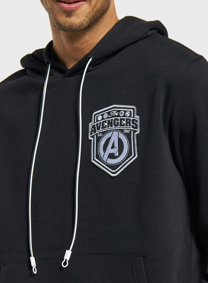 SP Characters Avengers Print Hoodie