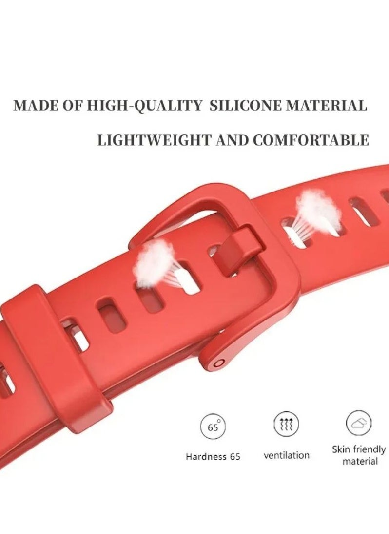HW Silicone Watchband For Huawei Band 8 Huawei Band 9 Strap SmartWatch WristbandBracelet Wriststrap Sport Replacement，Transparent Protective Shell  - Image 3