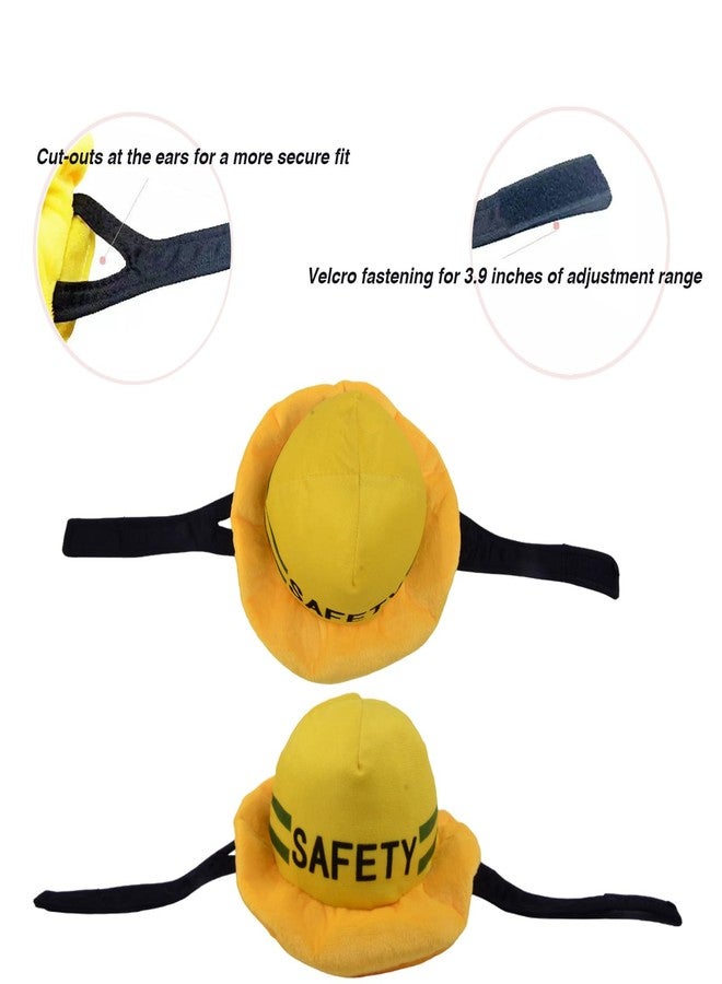 Lamiaraga Dog Construction Costume for Medium Dog Helmet and Service Dog Vest Cute Outdoor Workers hat for pet Halloween Architect ostume - Image 5