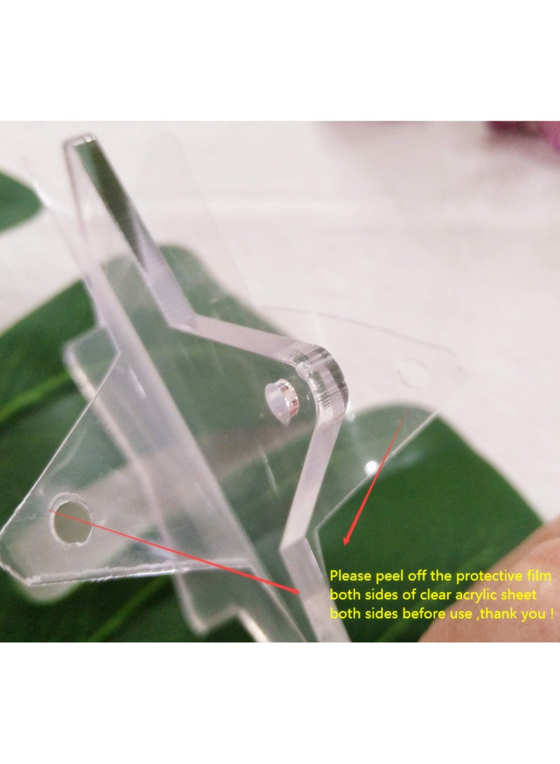 AAS ECOM 15 PCS of Acrylic Star Ornaments Blanks, 1/8" Thick Clear Acrylic Key Chain, Laser Cut Eco-Friendly Tags (3.0")  - Image 4