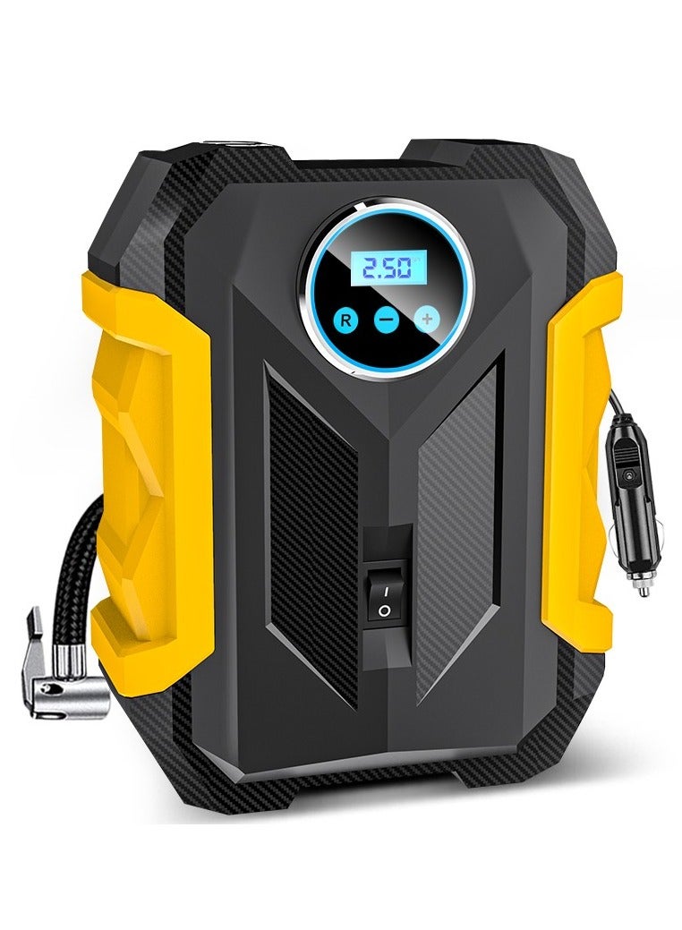 Generic Portable Automobile Air Compressor Digital Tire Inflation Pump LED Lamp Tire Compression Pump Compressor For Car Motorcy  - Image 1