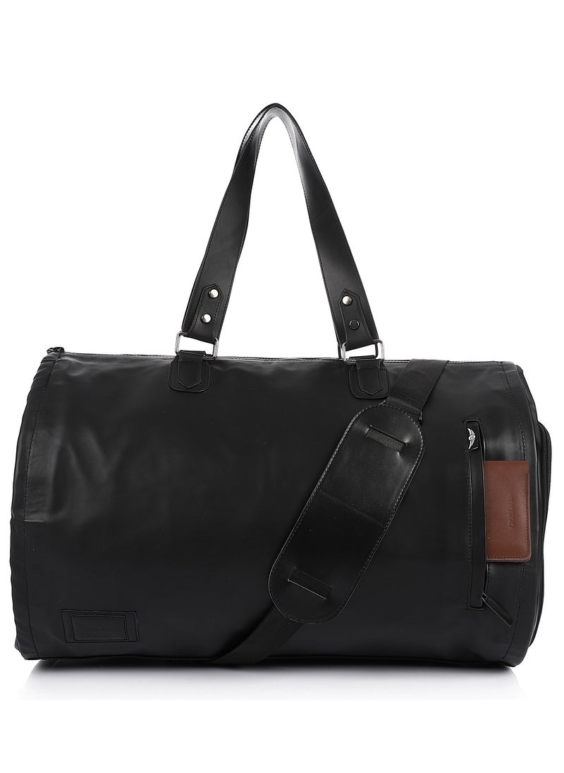 Crossland CROSSLAND Multifunctional Convertible Garment Duffel Bag Suit Storage Bag With Shoe Pouch Large Capacity Carry On Luggage For Travel -Black  - Image 1