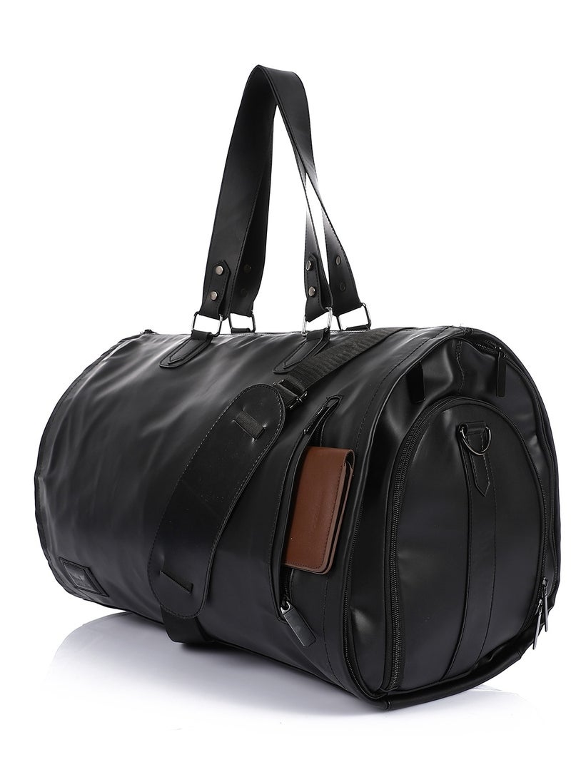 Crossland CROSSLAND Multifunctional Convertible Garment Duffel Bag Suit Storage Bag With Shoe Pouch Large Capacity Carry On Luggage For Travel -Black  - Image 2
